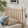 Zane Twin Size Spindle Bed Frame in Light Oak