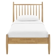 Zane Twin Size Spindle Bed Frame in Light Oak