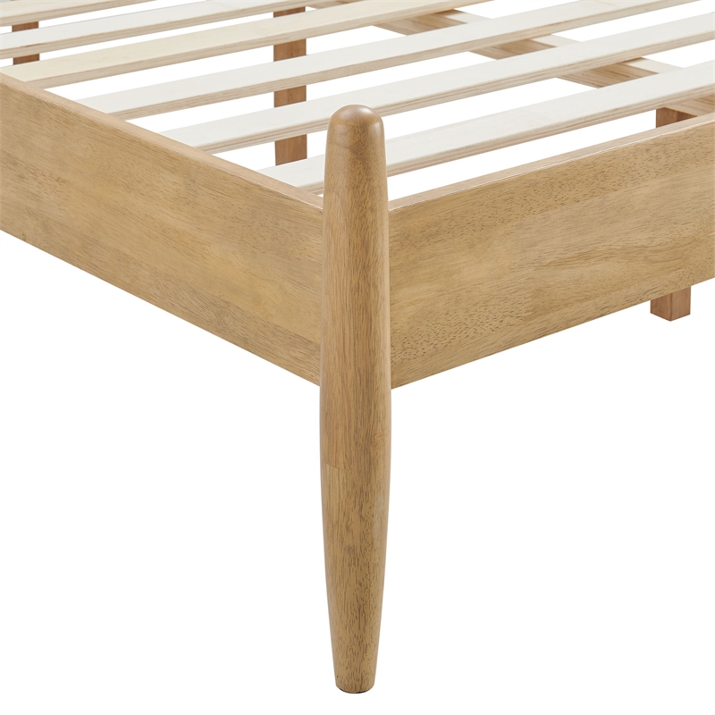 Zane Twin Size Spindle Bed Frame in Light Oak