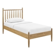 Zane Twin Size Spindle Bed Frame in Light Oak