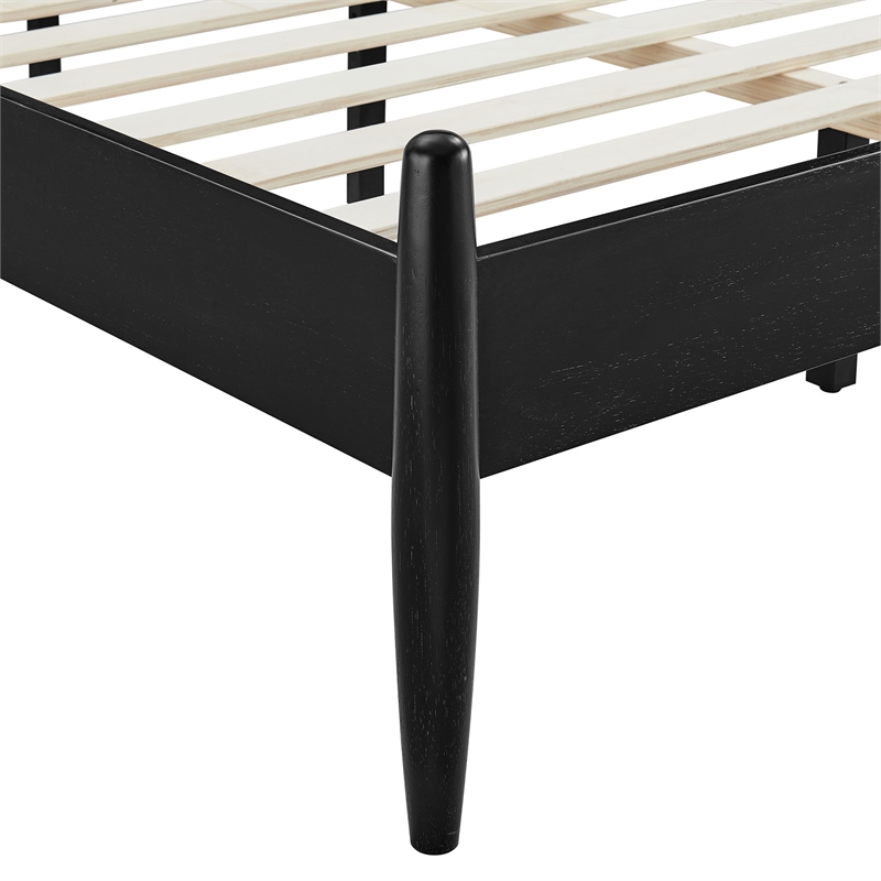 Zane Full Size Spindle Bed Frame in Black