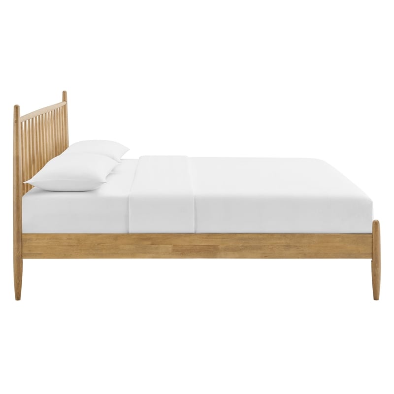 Zane Full Size Spindle Bed Frame in Light Oak