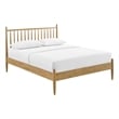 Zane Queen Size Spindle Bed in Light Oak