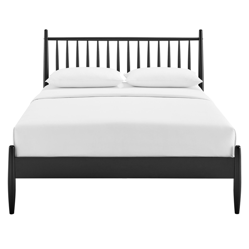 Zane King Size Spindle Bed in Black