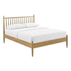 Zane King Size Spindle Bed in Light Oak