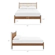 Zane King Size Spindle Bed in Walnut