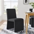 Emory Fabric Upholstered Dining Side Chair in Ebony