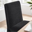 Emory Fabric Upholstered Dining Side Chair in Ebony