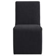 Emory Fabric Upholstered Dining Side Chair in Ebony