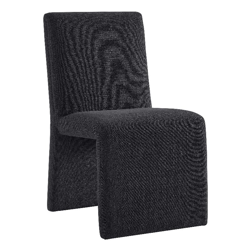 Emory Fabric Upholstered Dining Side Chair in Ebony