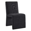 Emory Fabric Upholstered Dining Side Chair in Ebony