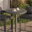 Modway Tahoe 3-Piece Outdoor Aluminum Bar Set in Charcoal
