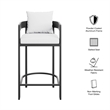 Modway Tahoe Outdoor Patio Aluminum Bar Chair in White