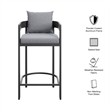 Tahoe Outdoor Patio Aluminum Bar Chair in Gray