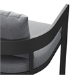Tahoe Outdoor Patio Aluminum Bar Chair in Gray