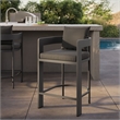 Modway Tahoe Outdoor Patio Aluminum Counter Stool in Charcoal