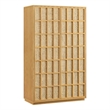 Aiko 64 Inch Tall Japandi Storage Cabinet in Light Oak