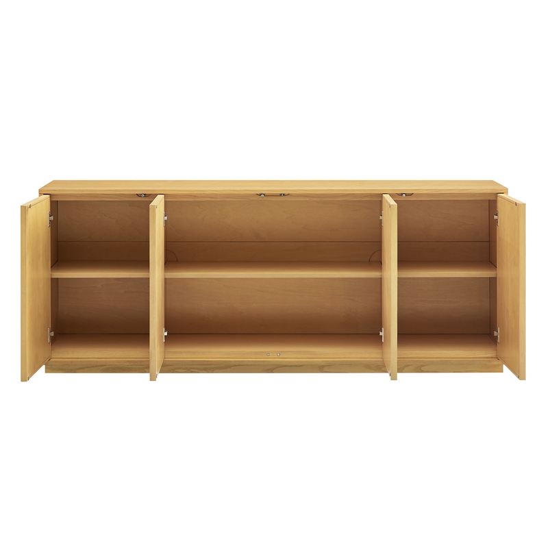 Aiko 76 Inch Japandi Sideboard in Light Oak