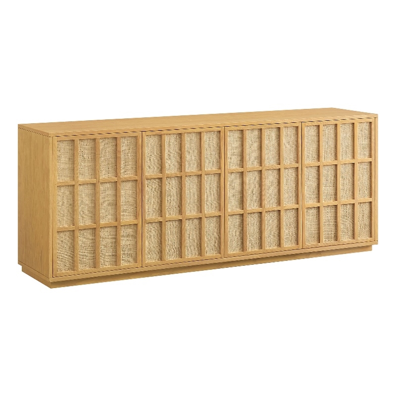 Aiko 76 Inch Japandi Sideboard in Light Oak