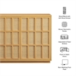 Aiko 39 Inch Japandi Accent Cabinet in Light Oak