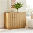 Aiko 39 Inch Japandi Accent Cabinet in Light Oak