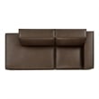 Restore 2-Piece Vegan Leather Modular Loveseat in Espresso
