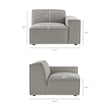 Restore 4-Piece Performance Fabric Upholstered Modular L-Shaped Sofa