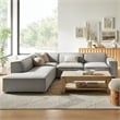 Restore 4-Piece Performance Fabric Upholstered Modular L-Shaped Sofa