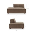 Restore 4-Piece Performance Fabric Upholstered Modular L-Shaped Sofa