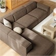 Restore 4-Piece Performance Fabric Upholstered Modular L-Shaped Sofa