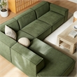 Restore 4-Piece Performance Fabric Upholstered Modular L-Shaped Sofa