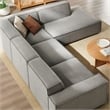 Restore 4-Piece Performance Fabric Upholstered Modular L-Shaped Sofa