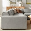 Restore 4-Piece Performance Fabric Upholstered Modular L-Shaped Sofa