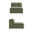 Restore 4-Piece Performance Fabric Upholstered Modular L-Shaped Sofa