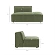 Restore 4-Piece Performance Fabric Upholstered Modular L-Shaped Sofa