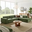 Restore 4-Piece Performance Fabric Upholstered Modular L-Shaped Sofa