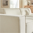 Restore 2-Piece Performance Fabric Upholstered Modular Loveseat in Ecru