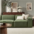 Restore 3-Piece Performance Fabric Upholstered Modular Sofa Set in Foliage
