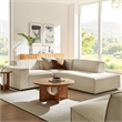 Restore 3-Piece Performance Fabric Upholstered Modular L-Shaped Sectional Sofa