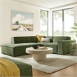 Restore 3-Piece Performance Fabric Upholstered Modular L-Shaped Sectional Sofa