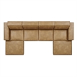 Restore 6-Piece Vegan Leather Modular Sectional Sofa in Toast