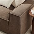 Restore 3-Piece Performance Fabric Upholstered Modular Sofa Set in Mocha