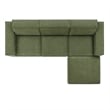 Restore 4-Piece Performance Fabric Upholstered Modular Sofa Set with Ottoman