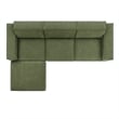 Restore 4-Piece Performance Fabric Upholstered Modular Sofa Set with Ottoman
