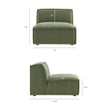 Restore 4-Piece Performance Fabric Upholstered Modular Sofa Set with Ottoman
