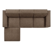 Restore 4-Piece Performance Fabric Upholstered Modular Sofa Set with Ottoman