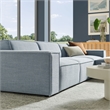 Restore 4-Piece Performance Fabric Upholstered Modular Sofa Set with Ottoman