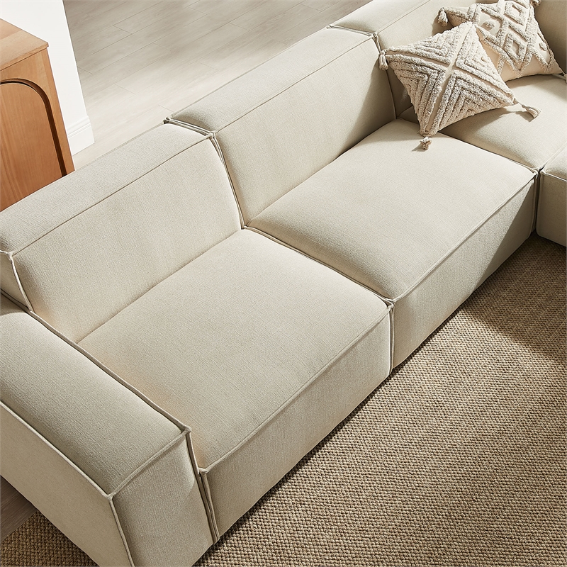 Restore 5-Piece Performance Fabric Upholstered Modular L-Shaped Sofa