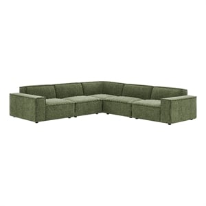 Restore 5-Piece Performance Fabric Upholstered Modular L-Shaped Sofa