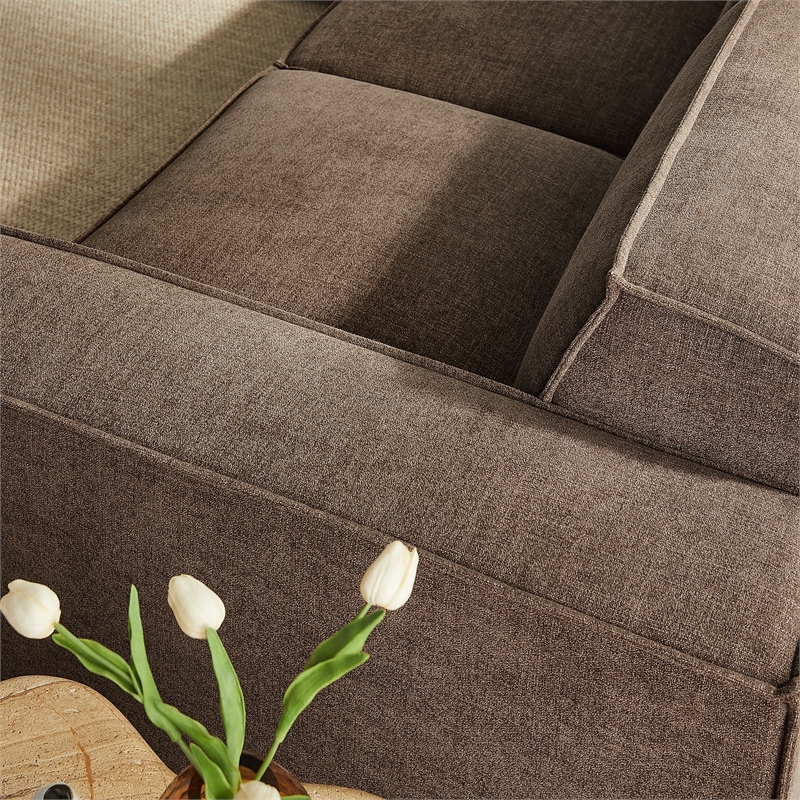Restore 5-Piece Performance Fabric Upholstered Modular L-Shaped Sofa